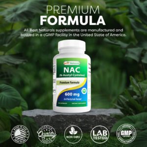 Best Naturals NAC 600 mg Premium Formula